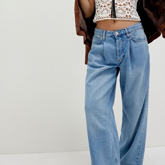 Free People Denim - FREE PEOPLE GUESSING GAME RELAXED TROUSER JEANS NWT